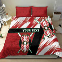 Custom Kenya Rugby Sevens Bedding Set Go Champions African Pattern - Wonder Print Shop