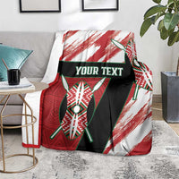 Custom Kenya Rugby Sevens Blanket Go Champions African Pattern