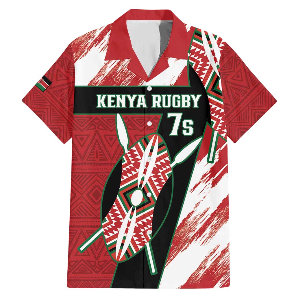 Custom Kenya Rugby Sevens Family Matching Mermaid Dress and Hawaiian Shirt Go Champions African Pattern - Wonder Print Shop