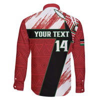 Custom Kenya Rugby Sevens Family Matching Off Shoulder Short Dress and Hawaiian Shirt Go Champions African Pattern - Wonder Print Shop