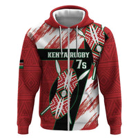 Custom Kenya Rugby Sevens Hoodie Go Champions African Pattern - Wonder Print Shop