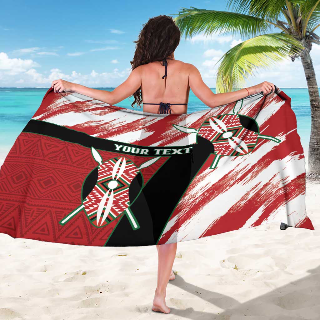 Custom Kenya Rugby Sevens Sarong Go Champions African Pattern - Wonder Print Shop