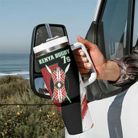 Personalised Kenya Rugby Sevens Tumbler With Handle Go Champions African Pattern - Wonder Print Shop