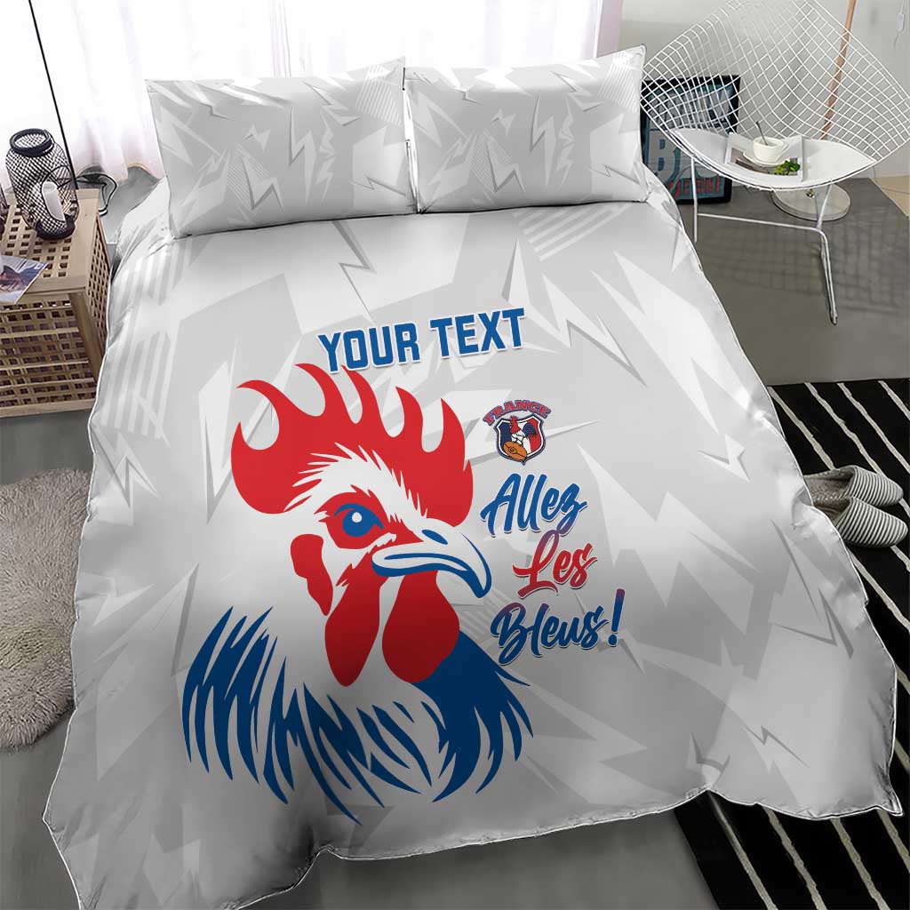 Custom France Rugby 2025 Bedding Set Allez Les Bleus!