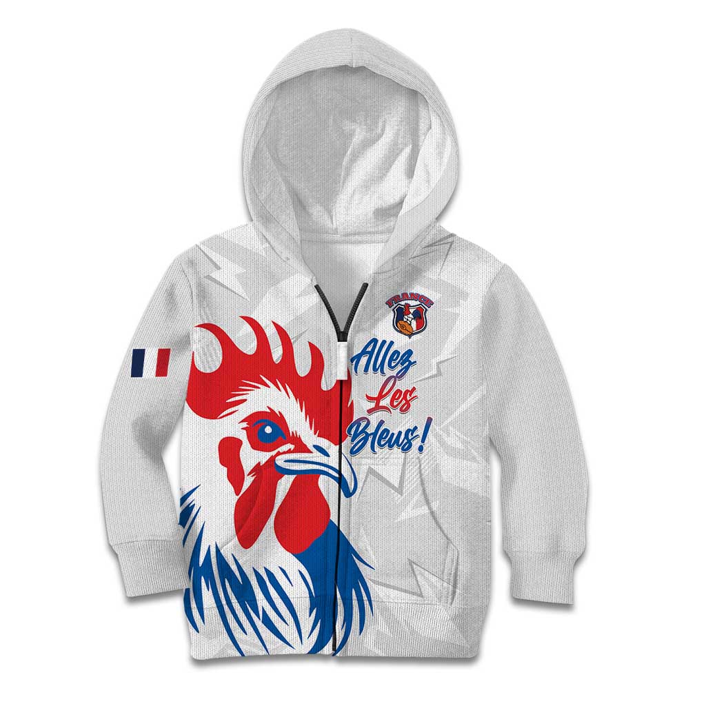 Custom France Rugby 2025 Kid Hoodie Allez Les Bleus!