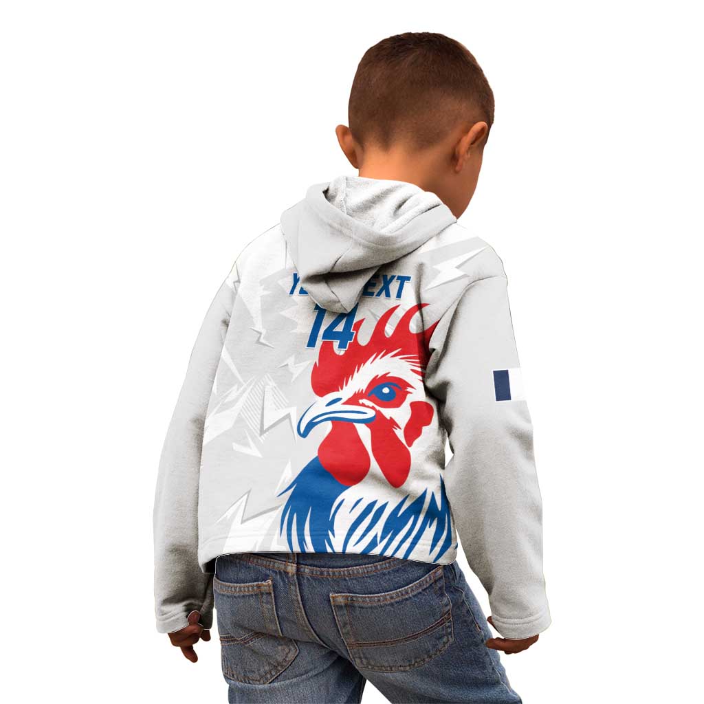 Custom France Rugby 2025 Kid Hoodie Allez Les Bleus!
