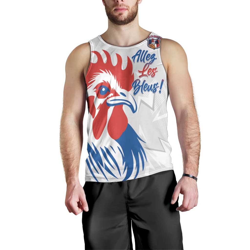 Custom France Rugby 2025 Men Tank Top Allez Les Bleus!
