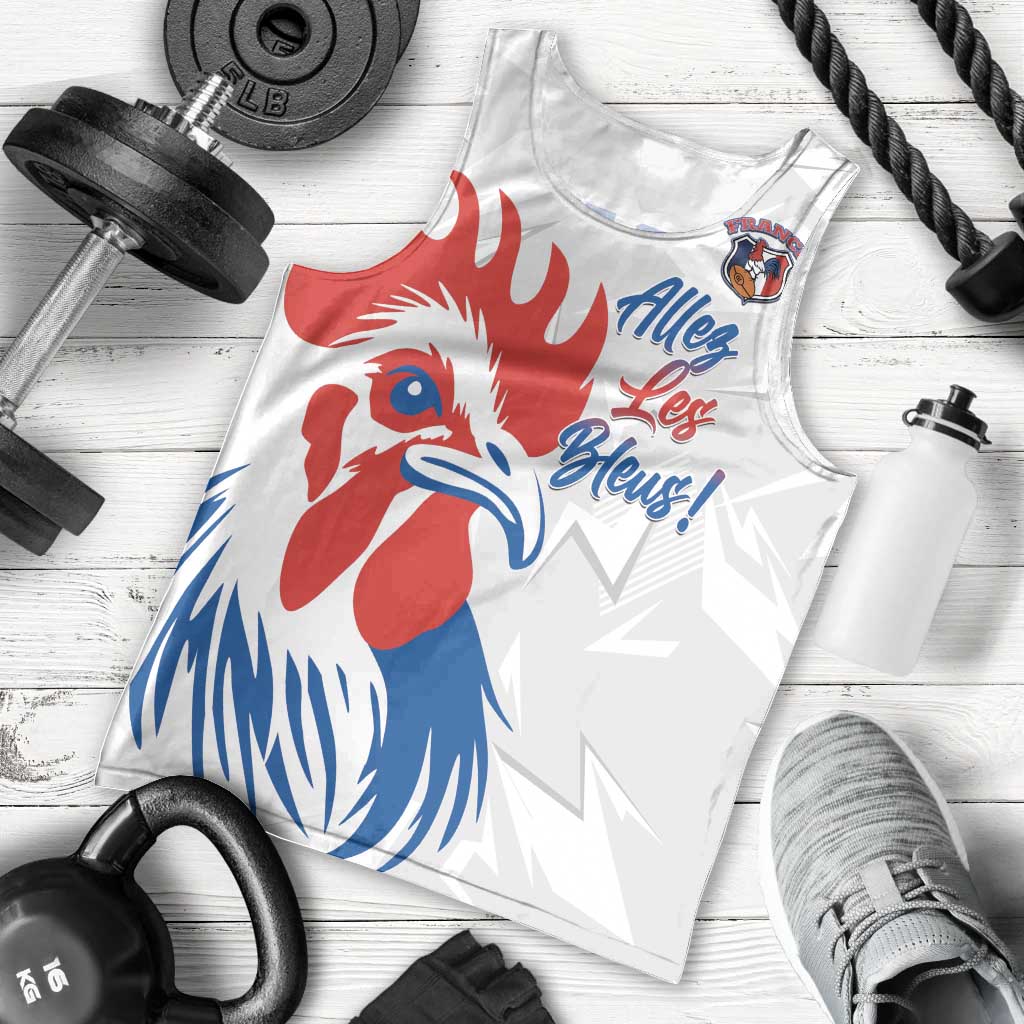 Custom France Rugby 2025 Men Tank Top Allez Les Bleus!
