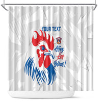 Custom France Rugby 2025 Shower Curtain Allez Les Bleus!