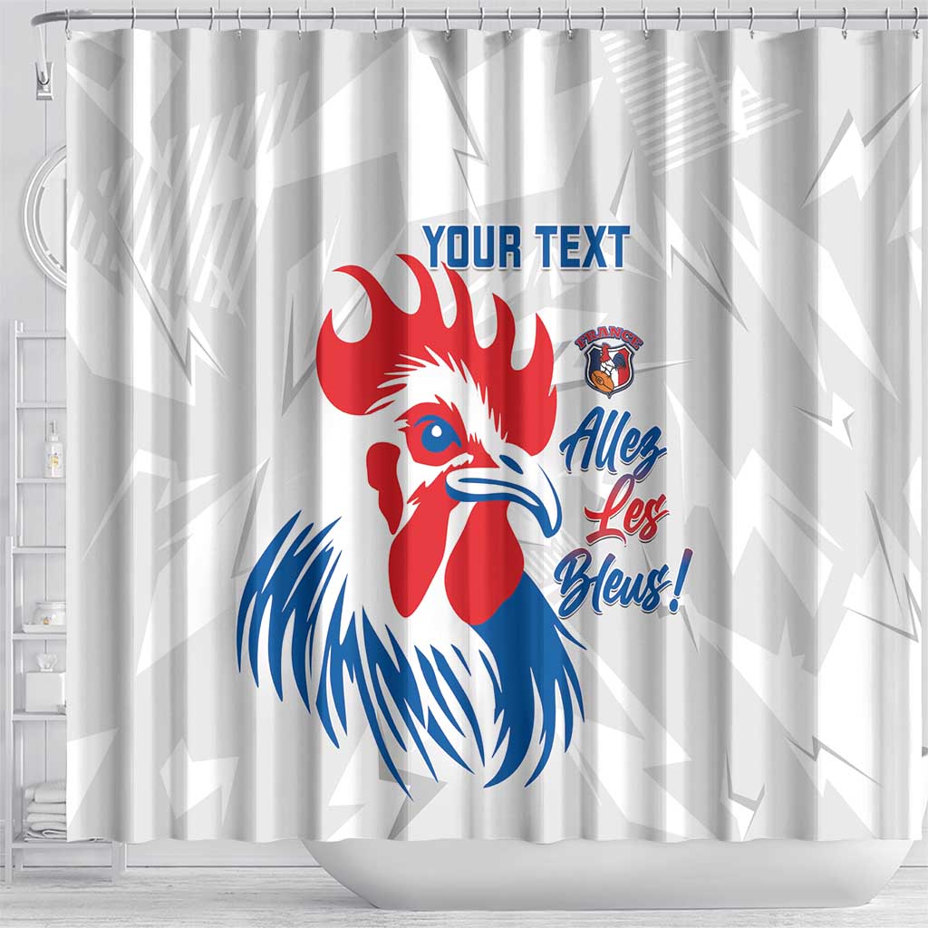 Custom France Rugby 2025 Shower Curtain Allez Les Bleus!