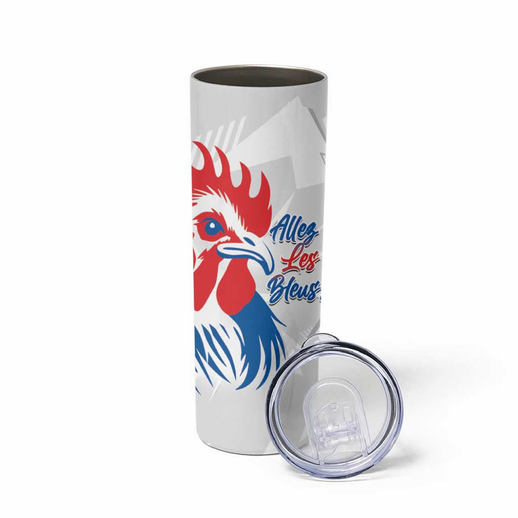 Personalised France Rugby 2025 Skinny Tumbler Allez Les Bleus!