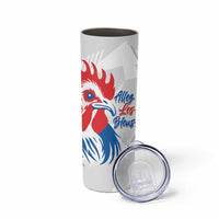 Personalised France Rugby 2025 Skinny Tumbler Allez Les Bleus!