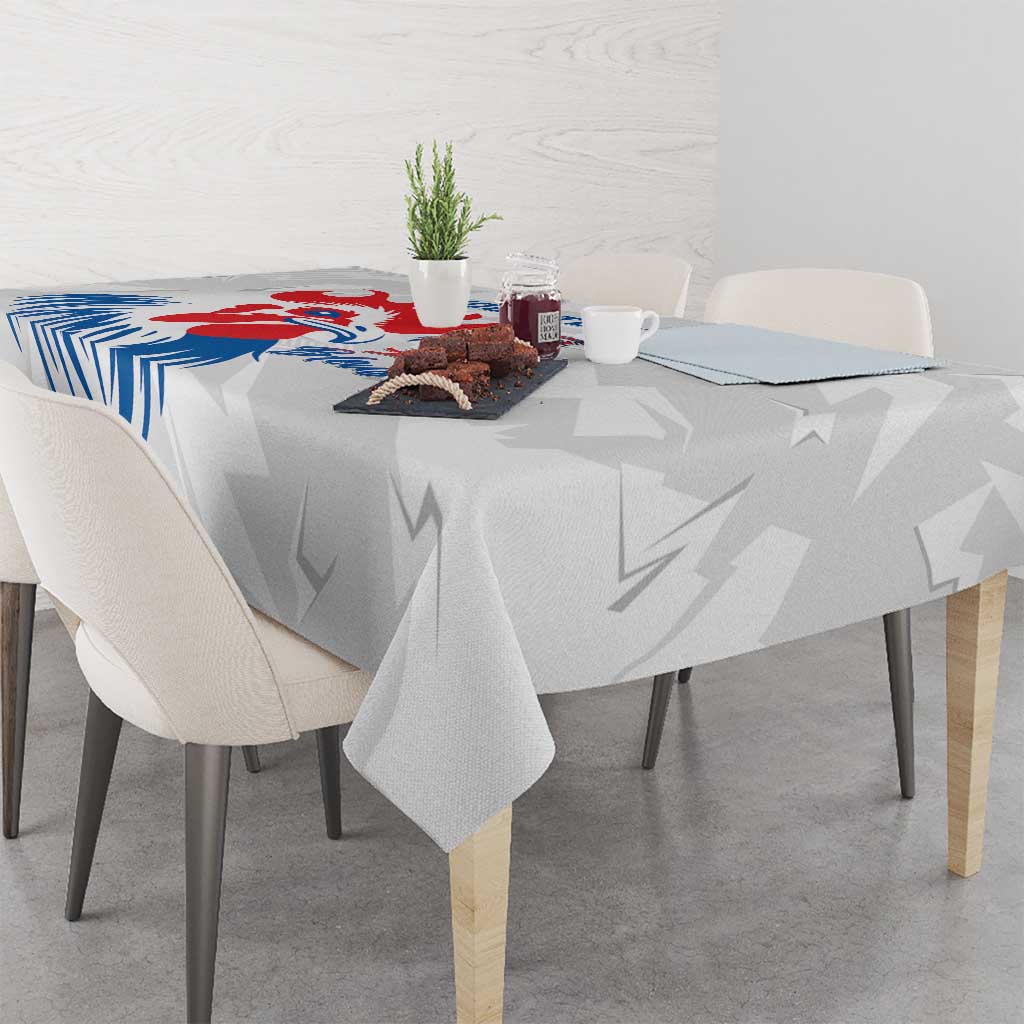 Custom France Rugby 2025 Tablecloth Allez Les Bleus!