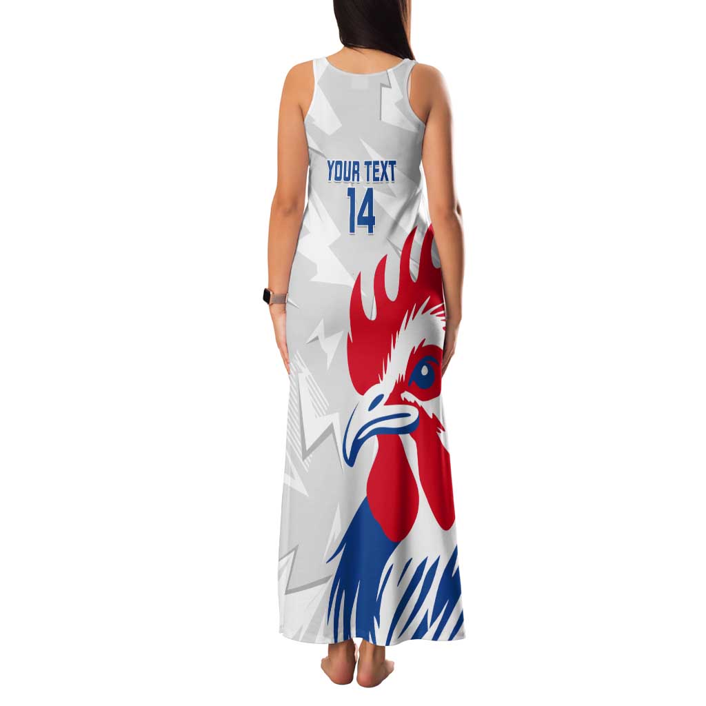 Custom France Rugby 2025 Tank Maxi Dress Allez Les Bleus!