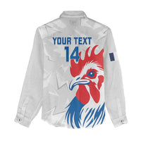Custom France Rugby 2025 Women Casual Shirt Allez Les Bleus!