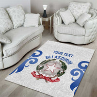 Custom Italy Rugby 2025 Area Rug Come on Gli Azzurri!