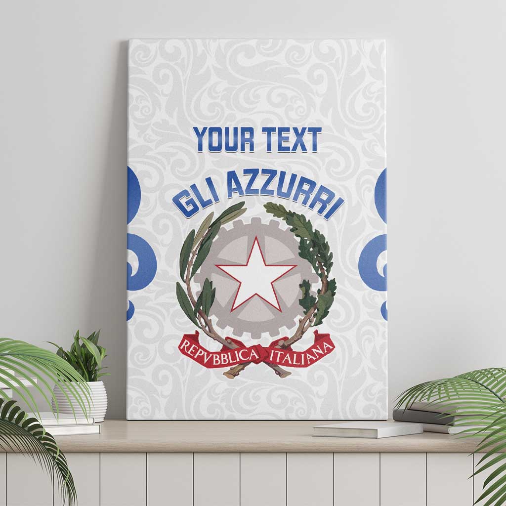 Custom Italy Rugby 2025 Canvas Wall Art Come on Gli Azzurri!