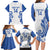 Custom Italy Rugby 2025 Family Matching Long Sleeve Bodycon Dress and Hawaiian Shirt Come on Gli Azzurri!