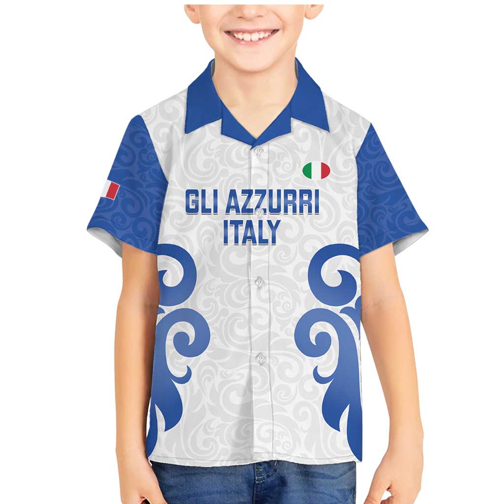 Custom Italy Rugby 2025 Family Matching Mermaid Dress and Hawaiian Shirt Come on Gli Azzurri!