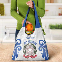 Custom Italy Rugby 2025 Grocery Bag Come on Gli Azzurri!