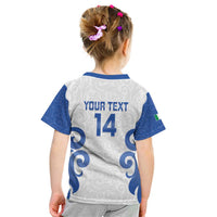 Custom Italy Rugby 2025 Kid T Shirt Come on Gli Azzurri!