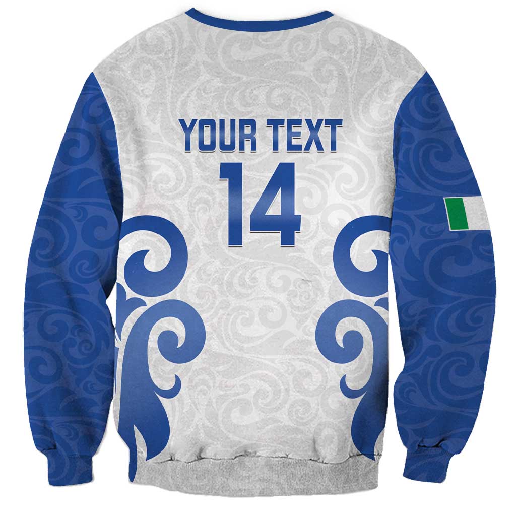 Custom Italy Rugby 2025 Sweatshirt Come on Gli Azzurri!