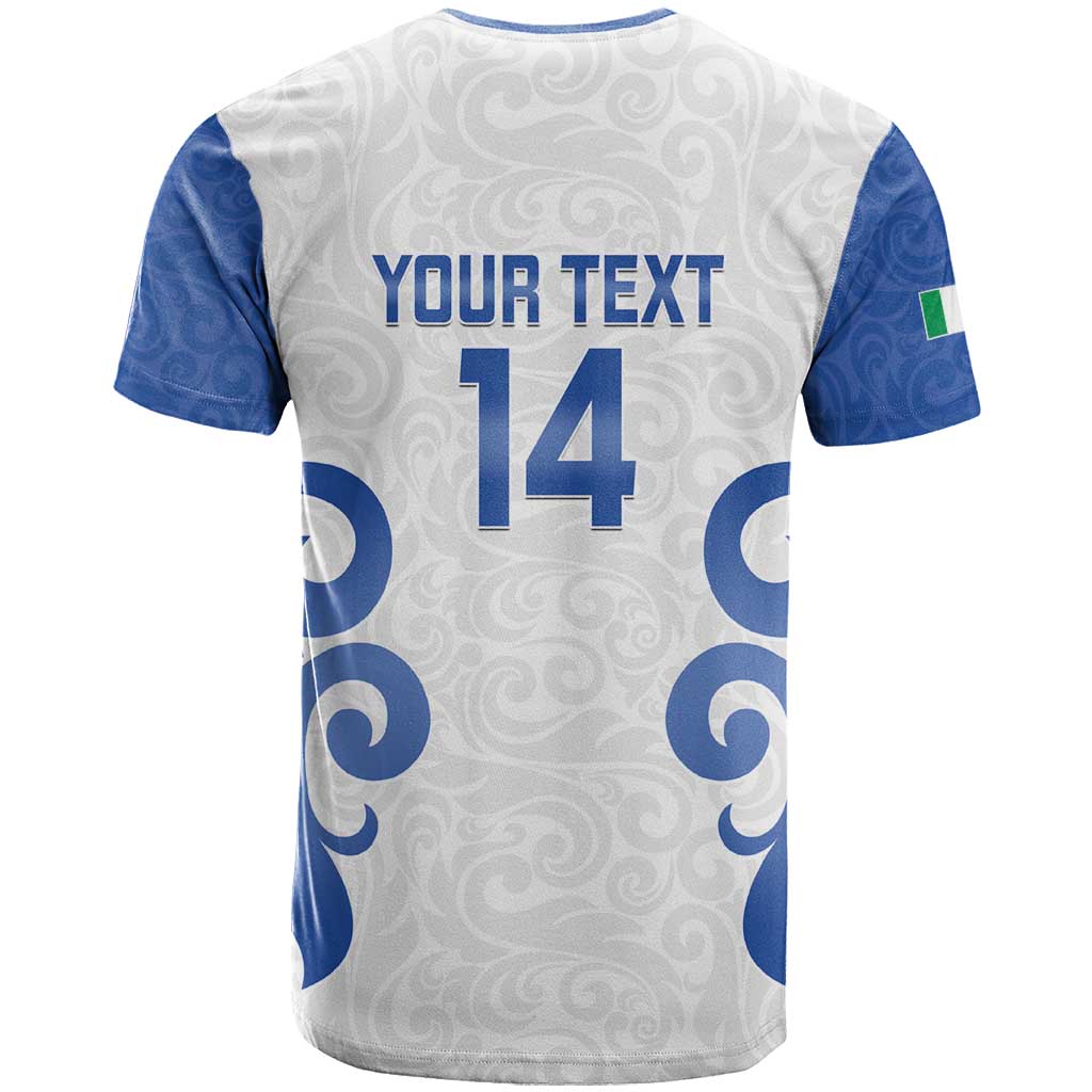 Custom Italy Rugby 2025 T Shirt Come on Gli Azzurri!