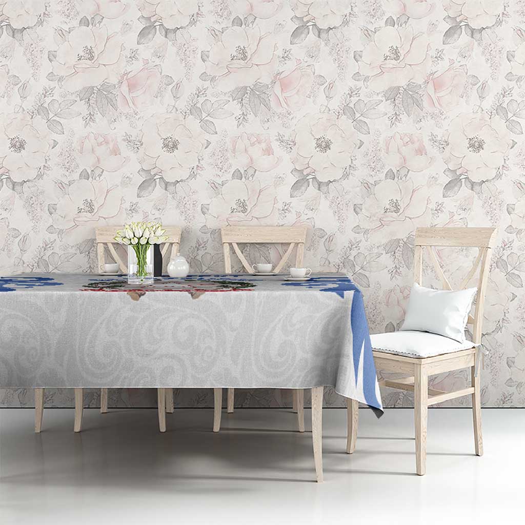 Custom Italy Rugby 2025 Tablecloth Come on Gli Azzurri!