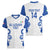 Custom Italy Rugby 2025 Women V-Neck T-Shirt Come on Gli Azzurri!