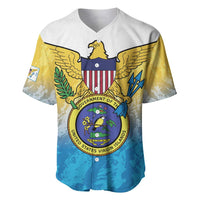 US Virgin Islands Baseball Jersey Coat Of Arms Grunge Style