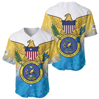 US Virgin Islands Baseball Jersey Coat Of Arms Grunge Style