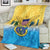 US Virgin Islands Blanket Coat Of Arms Grunge Style