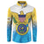 US Virgin Islands Button Sweatshirt Coat Of Arms Grunge Style
