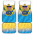 US Virgin Islands Car Mats Coat Of Arms Grunge Style