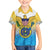 US Virgin Islands Family Matching Off The Shoulder Long Sleeve Dress and Hawaiian Shirt Coat Of Arms Grunge Style