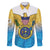 US Virgin Islands Family Matching Puletasi and Hawaiian Shirt Coat Of Arms Grunge Style