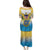 US Virgin Islands Family Matching Puletasi and Hawaiian Shirt Coat Of Arms Grunge Style