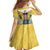 US Virgin Islands Family Matching Summer Maxi Dress and Hawaiian Shirt Coat Of Arms Grunge Style
