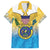 US Virgin Islands Family Matching Summer Maxi Dress and Hawaiian Shirt Coat Of Arms Grunge Style
