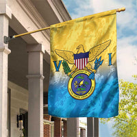 US Virgin Islands Garden Flag Coat Of Arms Grunge Style