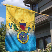 US Virgin Islands Garden Flag Coat Of Arms Grunge Style
