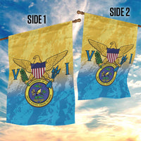 US Virgin Islands Garden Flag Coat Of Arms Grunge Style