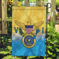 US Virgin Islands Garden Flag Coat Of Arms Grunge Style