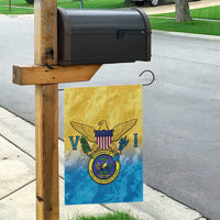 US Virgin Islands Garden Flag Coat Of Arms Grunge Style
