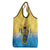 US Virgin Islands Grocery Bag Coat Of Arms Grunge Style