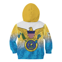 US Virgin Islands Kid Hoodie Coat Of Arms Grunge Style