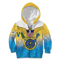US Virgin Islands Kid Hoodie Coat Of Arms Grunge Style