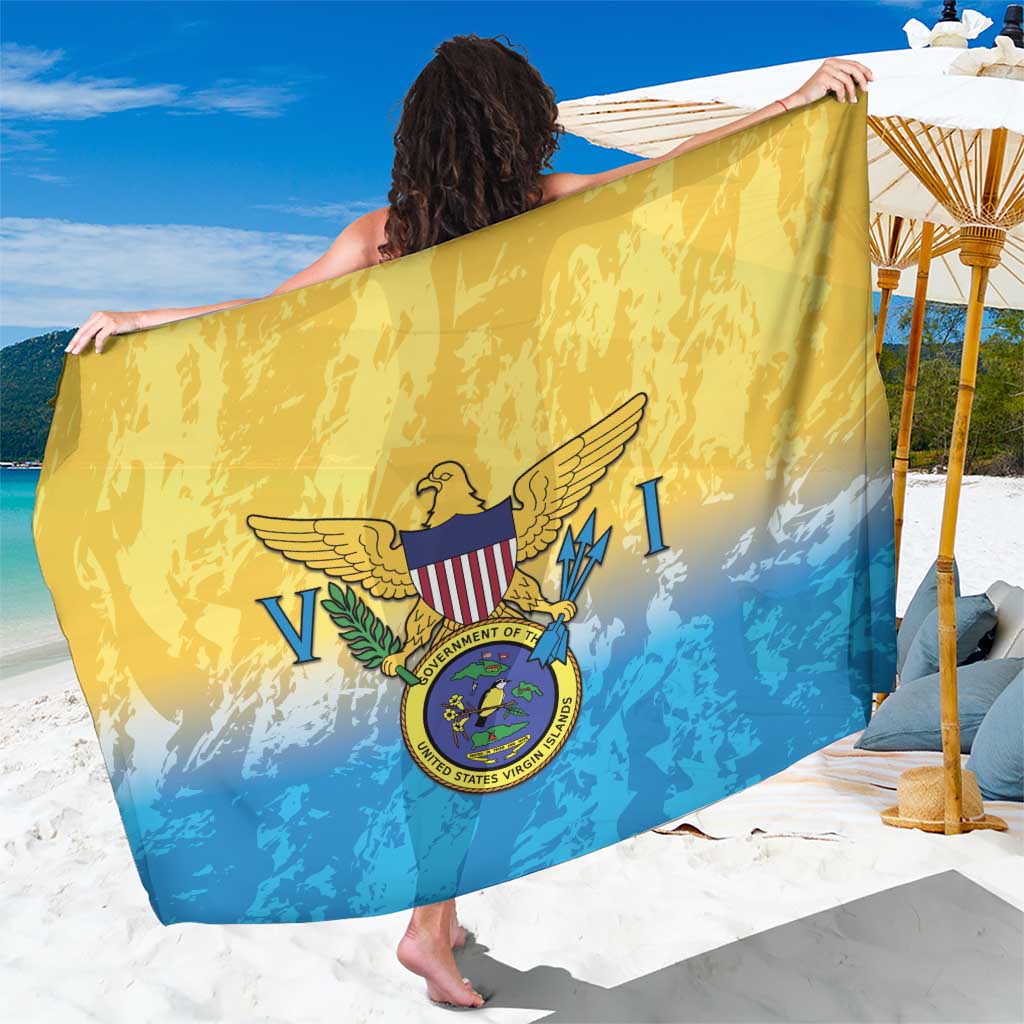 US Virgin Islands Sarong Coat Of Arms Grunge Style