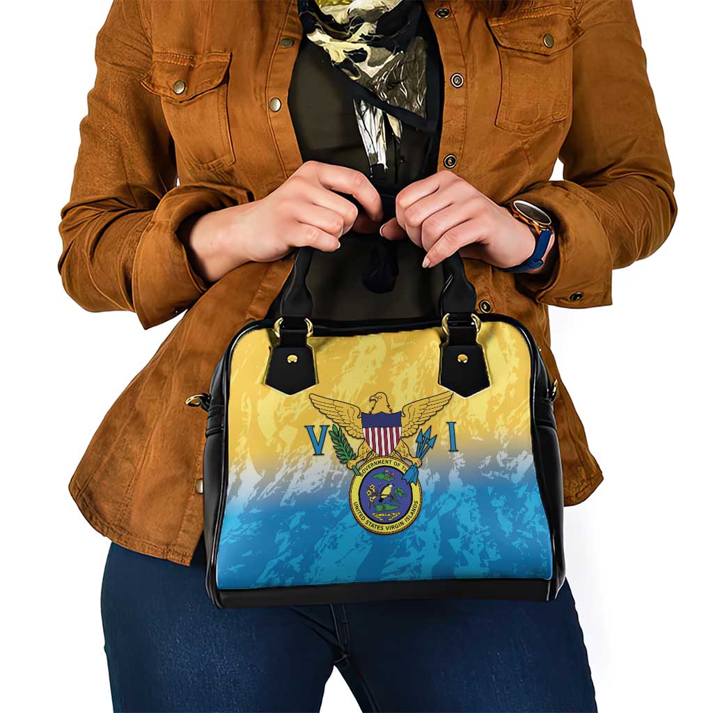 US Virgin Islands Shoulder Handbag Coat Of Arms Grunge Style