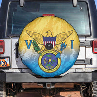 US Virgin Islands Spare Tire Cover Coat Of Arms Grunge Style